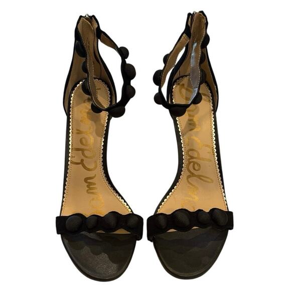 Sam Edelman Addison Leather Stiletto Sandals – Black, Size 10 - Picture 2 of 6